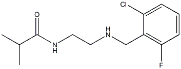 N-(2-{[(2-chloro-6-fluorophenyl)methyl]amino}ethyl)-2-methylpropanamide 구조식 이미지