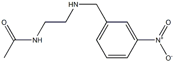 N-(2-{[(3-nitrophenyl)methyl]amino}ethyl)acetamide Structure