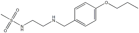 N-(2-{[(4-propoxyphenyl)methyl]amino}ethyl)methanesulfonamide 구조식 이미지