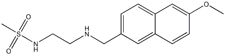 N-(2-{[(6-methoxynaphthalen-2-yl)methyl]amino}ethyl)methanesulfonamide 구조식 이미지