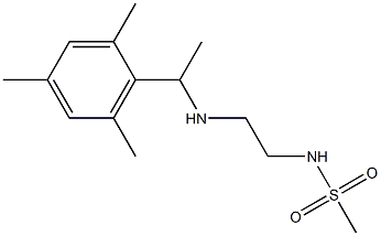 N-(2-{[1-(2,4,6-trimethylphenyl)ethyl]amino}ethyl)methanesulfonamide 구조식 이미지