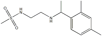 N-(2-{[1-(2,4-dimethylphenyl)ethyl]amino}ethyl)methanesulfonamide 구조식 이미지