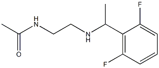 N-(2-{[1-(2,6-difluorophenyl)ethyl]amino}ethyl)acetamide Structure