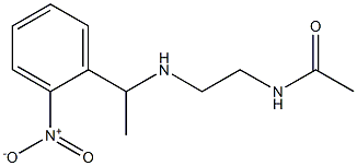 N-(2-{[1-(2-nitrophenyl)ethyl]amino}ethyl)acetamide 구조식 이미지