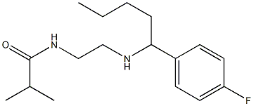 N-(2-{[1-(4-fluorophenyl)pentyl]amino}ethyl)-2-methylpropanamide Structure