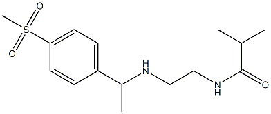 N-(2-{[1-(4-methanesulfonylphenyl)ethyl]amino}ethyl)-2-methylpropanamide Structure