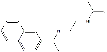 N-(2-{[1-(naphthalen-2-yl)ethyl]amino}ethyl)acetamide 구조식 이미지