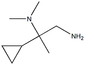 N-(2-amino-1-cyclopropyl-1-methylethyl)-N,N-dimethylamine 구조식 이미지
