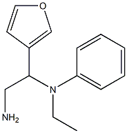 N-(2-amino-1-tetrahydrofuran-3-ylethyl)-N-ethyl-N-phenylamine Structure