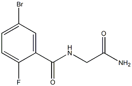 N-(2-amino-2-oxoethyl)-5-bromo-2-fluorobenzamide 구조식 이미지