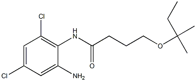 N-(2-amino-4,6-dichlorophenyl)-4-[(2-methylbutan-2-yl)oxy]butanamide 구조식 이미지