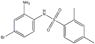 N-(2-amino-4-bromophenyl)-2,4-dimethylbenzene-1-sulfonamide 구조식 이미지