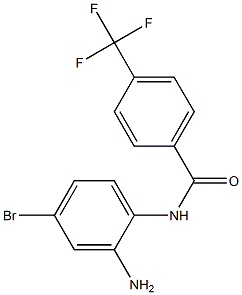 N-(2-amino-4-bromophenyl)-4-(trifluoromethyl)benzamide 구조식 이미지