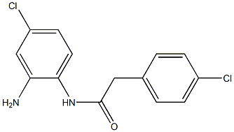 N-(2-amino-4-chlorophenyl)-2-(4-chlorophenyl)acetamide 구조식 이미지