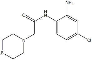 N-(2-amino-4-chlorophenyl)-2-(thiomorpholin-4-yl)acetamide 구조식 이미지