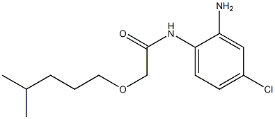 N-(2-amino-4-chlorophenyl)-2-[(4-methylpentyl)oxy]acetamide 구조식 이미지