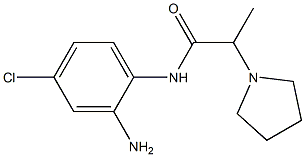 N-(2-amino-4-chlorophenyl)-2-pyrrolidin-1-ylpropanamide Structure