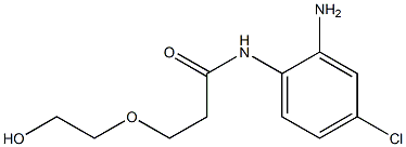 N-(2-amino-4-chlorophenyl)-3-(2-hydroxyethoxy)propanamide 구조식 이미지