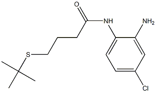 N-(2-amino-4-chlorophenyl)-4-(tert-butylsulfanyl)butanamide 구조식 이미지