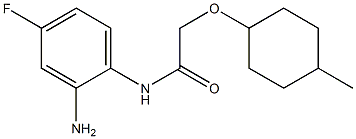 N-(2-amino-4-fluorophenyl)-2-[(4-methylcyclohexyl)oxy]acetamide 구조식 이미지