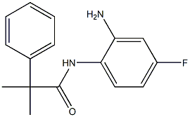 N-(2-amino-4-fluorophenyl)-2-methyl-2-phenylpropanamide 구조식 이미지