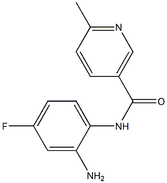 N-(2-amino-4-fluorophenyl)-6-methylnicotinamide 구조식 이미지