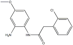 N-(2-amino-4-methoxyphenyl)-2-(2-chlorophenyl)acetamide 구조식 이미지
