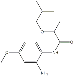 N-(2-amino-4-methoxyphenyl)-2-(2-methylpropoxy)propanamide Structure