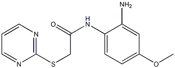 N-(2-amino-4-methoxyphenyl)-2-(pyrimidin-2-ylsulfanyl)acetamide Structure