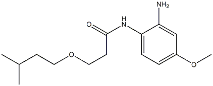 N-(2-amino-4-methoxyphenyl)-3-(3-methylbutoxy)propanamide 구조식 이미지