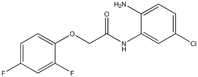 N-(2-amino-5-chlorophenyl)-2-(2,4-difluorophenoxy)acetamide 구조식 이미지