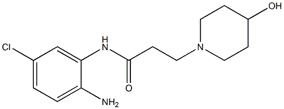 N-(2-amino-5-chlorophenyl)-3-(4-hydroxypiperidin-1-yl)propanamide Structure