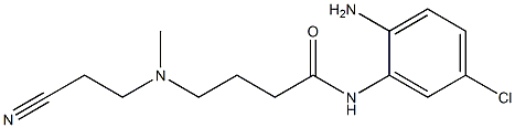 N-(2-amino-5-chlorophenyl)-4-[(2-cyanoethyl)(methyl)amino]butanamide 구조식 이미지