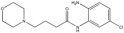 N-(2-amino-5-chlorophenyl)-4-morpholin-4-ylbutanamide 구조식 이미지