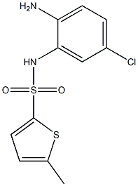 N-(2-amino-5-chlorophenyl)-5-methylthiophene-2-sulfonamide 구조식 이미지