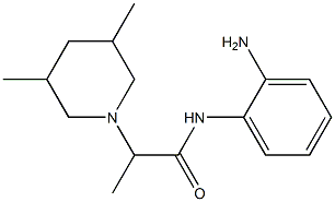 N-(2-aminophenyl)-2-(3,5-dimethylpiperidin-1-yl)propanamide Structure