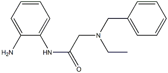 N-(2-aminophenyl)-2-[benzyl(ethyl)amino]acetamide 구조식 이미지