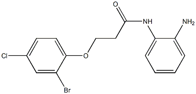 N-(2-aminophenyl)-3-(2-bromo-4-chlorophenoxy)propanamide Structure