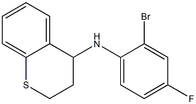 N-(2-bromo-4-fluorophenyl)-3,4-dihydro-2H-1-benzothiopyran-4-amine 구조식 이미지