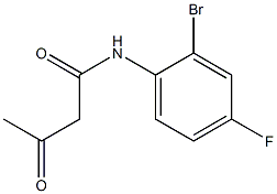 N-(2-bromo-4-fluorophenyl)-3-oxobutanamide 구조식 이미지