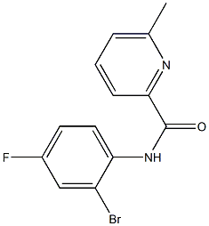 N-(2-bromo-4-fluorophenyl)-6-methylpyridine-2-carboxamide Structure