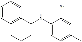 N-(2-bromo-4-methylphenyl)-1,2,3,4-tetrahydronaphthalen-1-amine 구조식 이미지