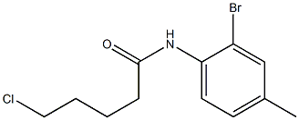 N-(2-bromo-4-methylphenyl)-5-chloropentanamide Structure