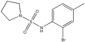 N-(2-bromo-4-methylphenyl)pyrrolidine-1-sulfonamide 구조식 이미지