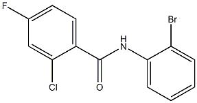 N-(2-bromophenyl)-2-chloro-4-fluorobenzamide Structure