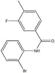 N-(2-bromophenyl)-3-fluoro-4-methylbenzamide 구조식 이미지