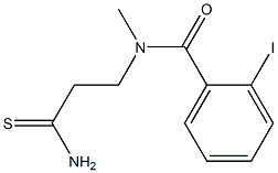 N-(2-carbamothioylethyl)-2-iodo-N-methylbenzamide 구조식 이미지