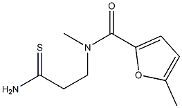 N-(2-carbamothioylethyl)-N,5-dimethylfuran-2-carboxamide 구조식 이미지