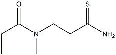 N-(2-carbamothioylethyl)-N-methylpropanamide Structure