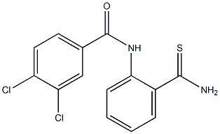 N-(2-carbamothioylphenyl)-3,4-dichlorobenzamide Structure